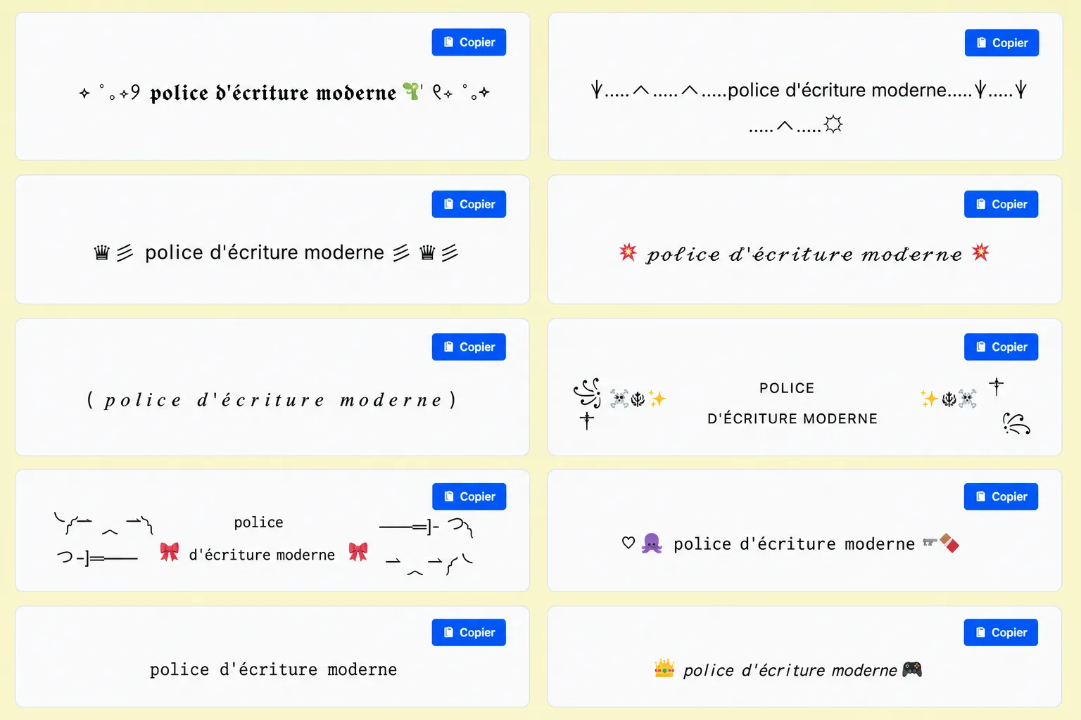 Police d'Écriture Moderne : Identifier un Style 1 Police d'écriture Moderne 2026